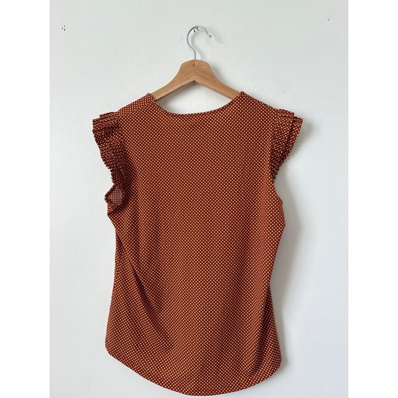 Adrianna Papell Pleated Sleeve Print Knit Top – Polka Dot – Size Small – NWT - Picture 3 of 4